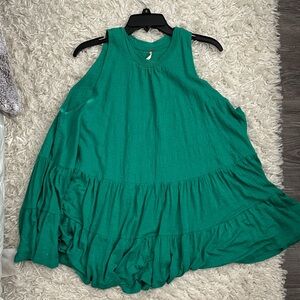 Free People Vibrant Green Kids Dress